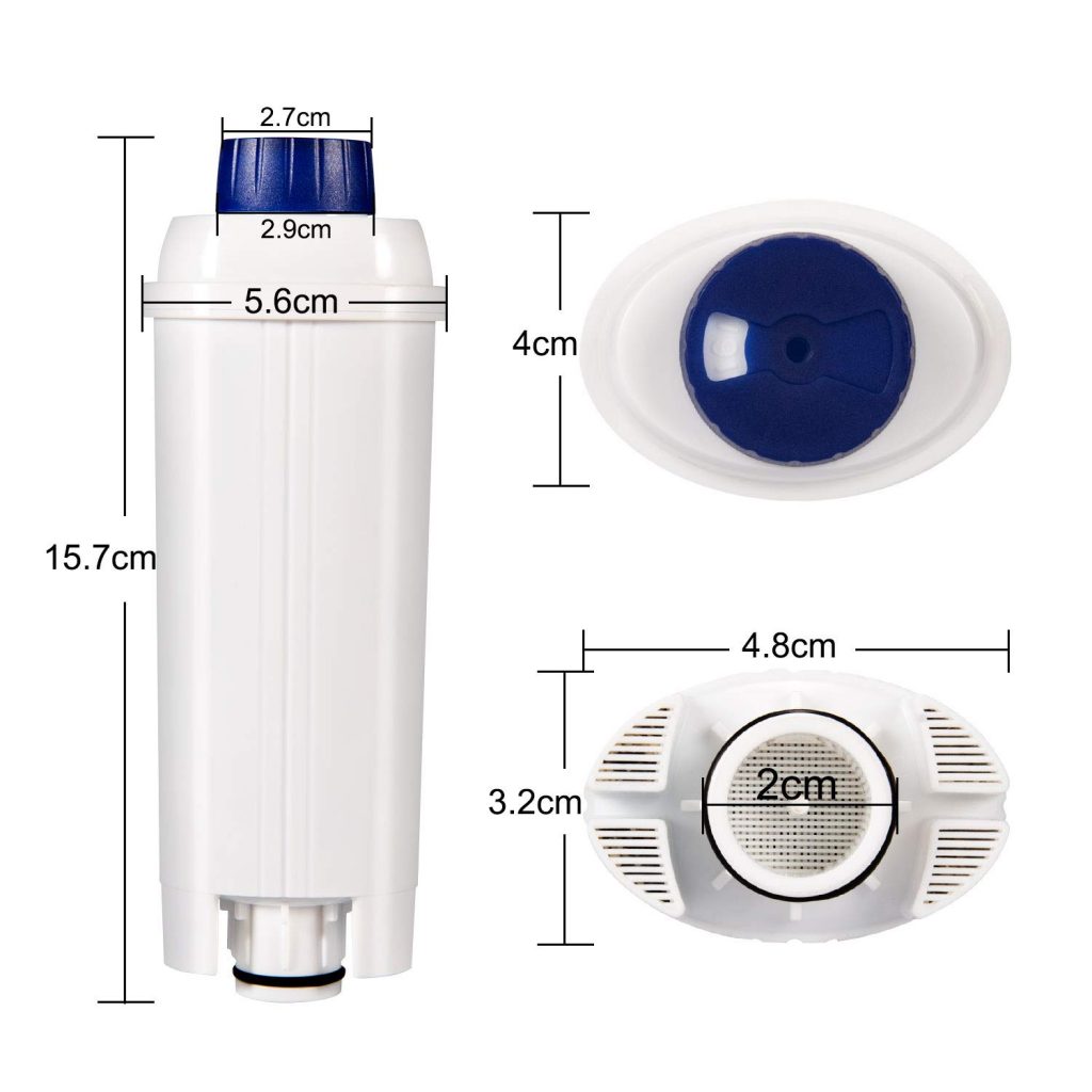 Este es un filtro de agua compatible, diseñado especialmente para adaptarse a las máquinas de café DeLonghi